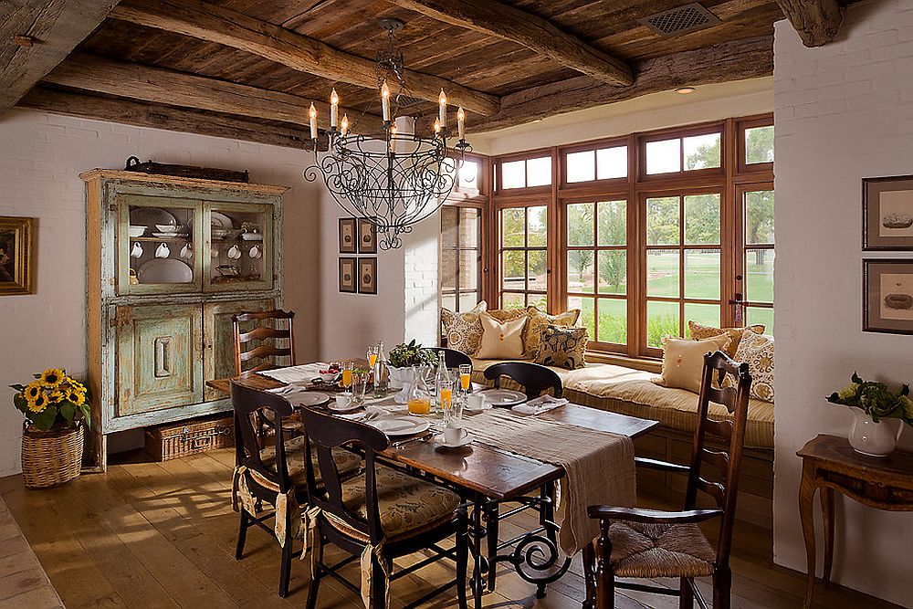 Rustic Warmth To The Modern Dining Room, Pictures Of Farmhouse Dining Room