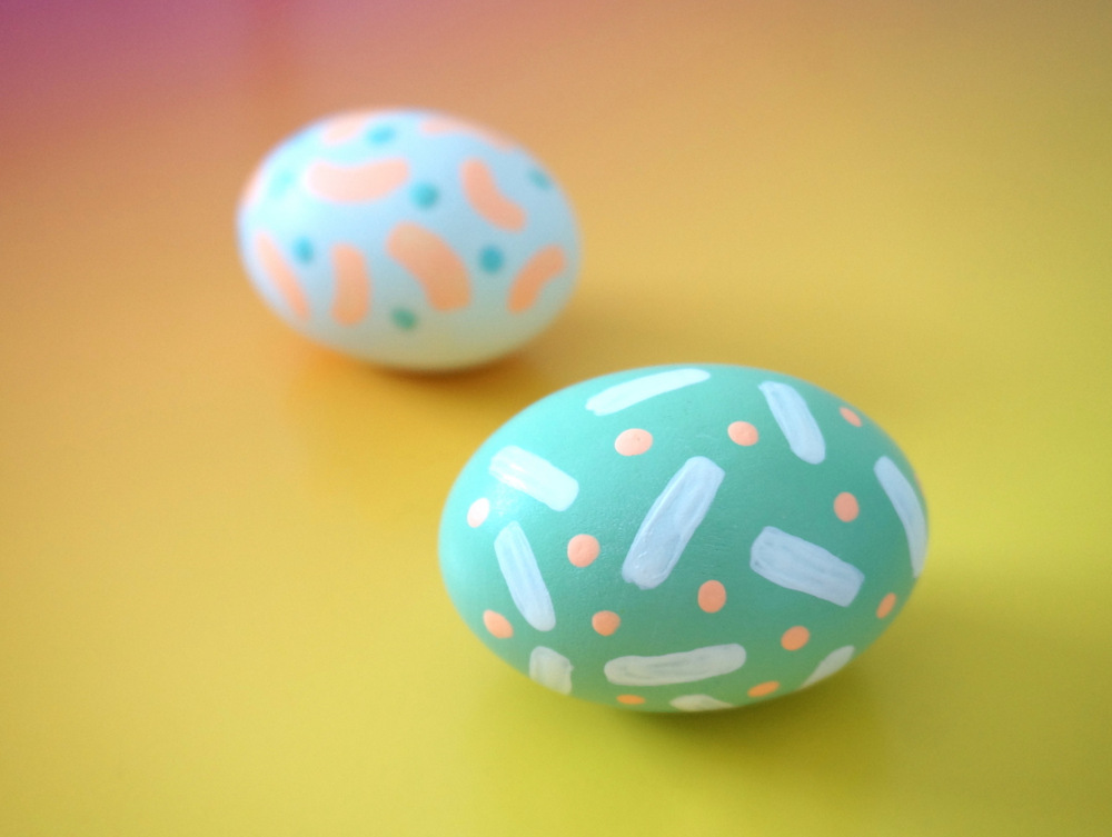 Easter egg with sprinkles