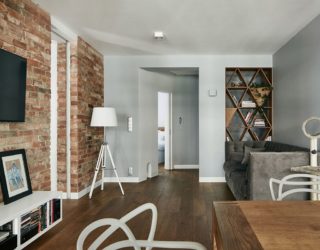 Renovated Krakow Apartment Showcases Beauty of Exposed Brick Walls