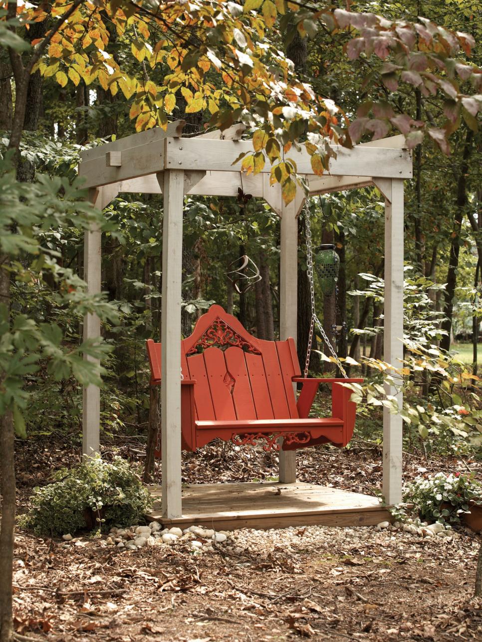 Fairytale-like garden among the trees