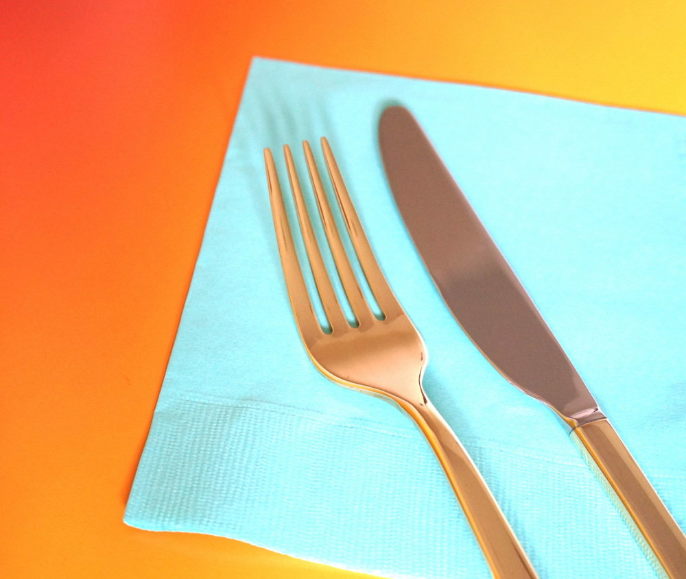 Flatware in gold