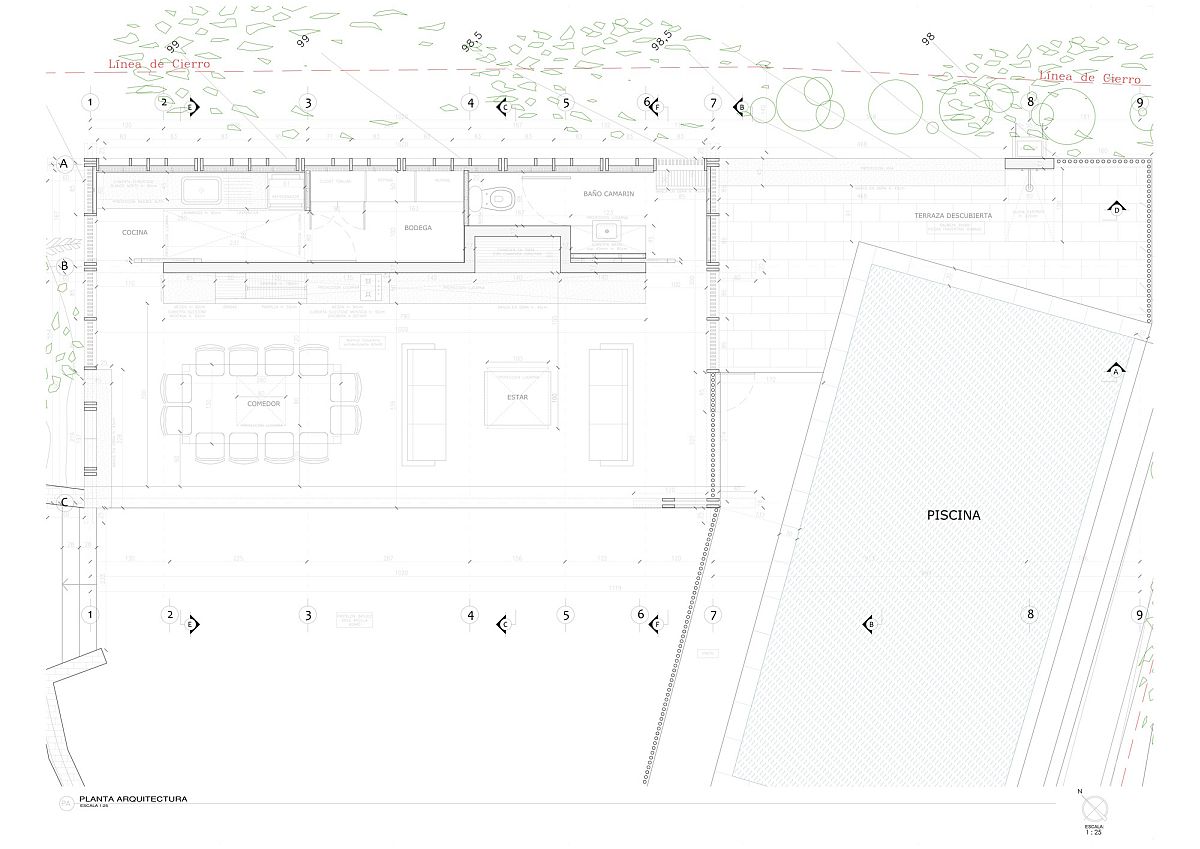 Floor plan of charming Beach Pavilion