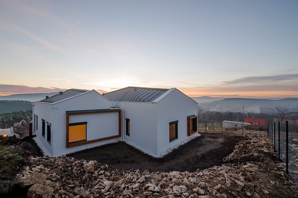 Hilltop gable roof homes offer a bird's eyeview of Budapest