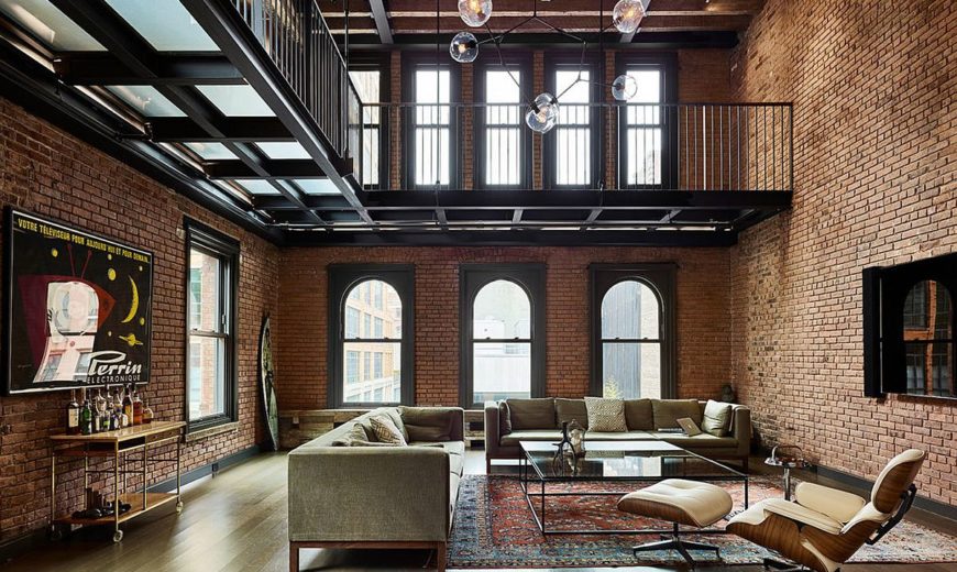 Modern Industrial: 1890’s New York apartment Turned into Exquisite Penthouse