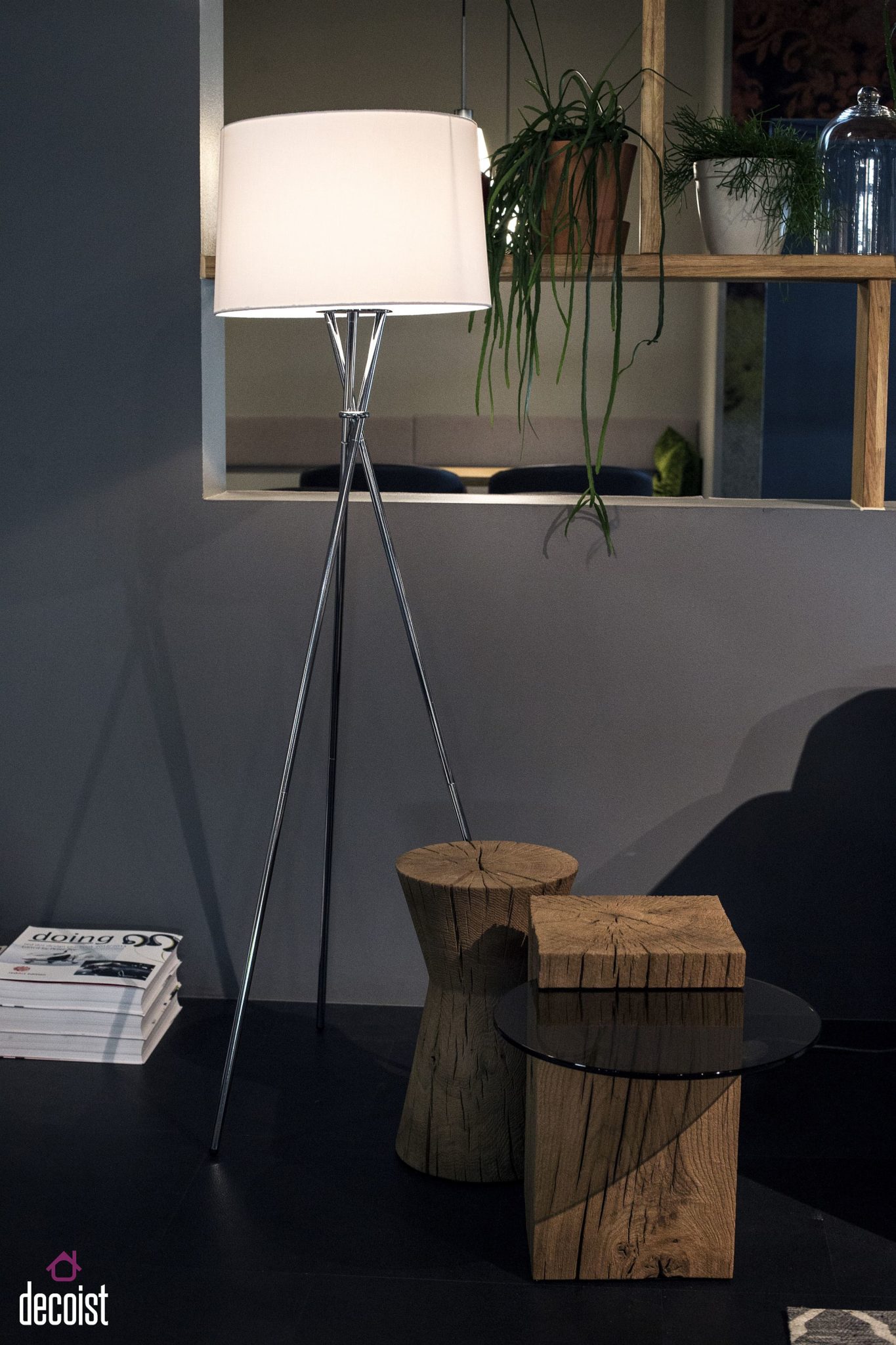 Innovative wood and glass end tables from ponsel