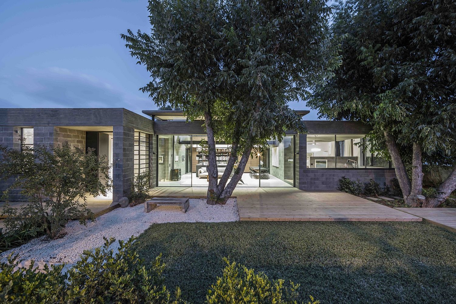 Large pecan nut trees become a part of the home's narrative