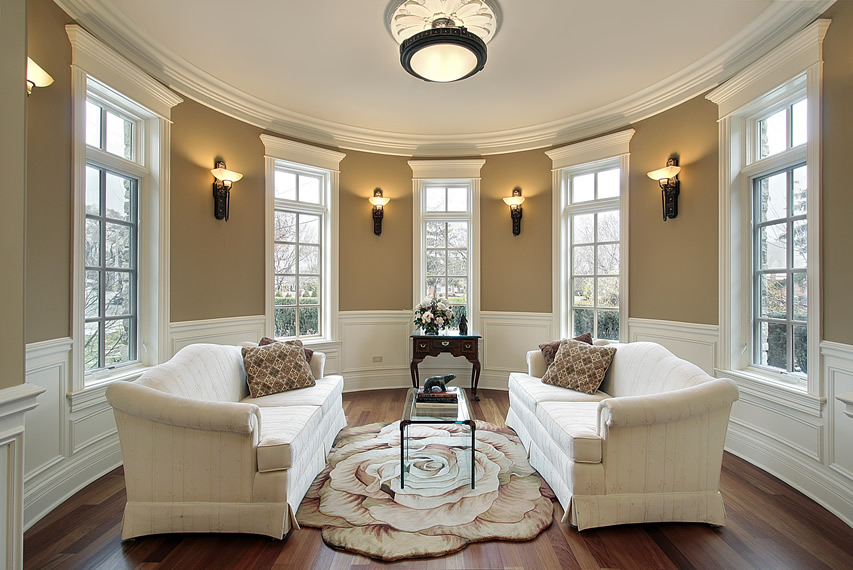 warm beige living room