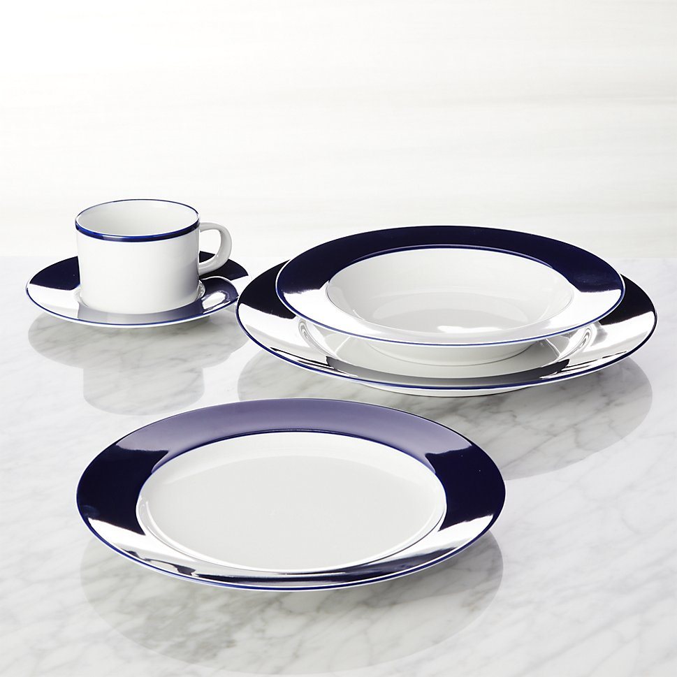 Maison Cobalt Blue dinnerware from Crate & Barrel