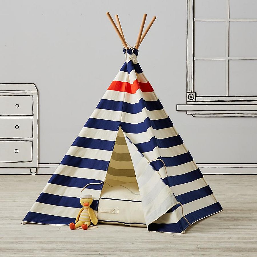 Modern Nautical Teepee from Land of Nod