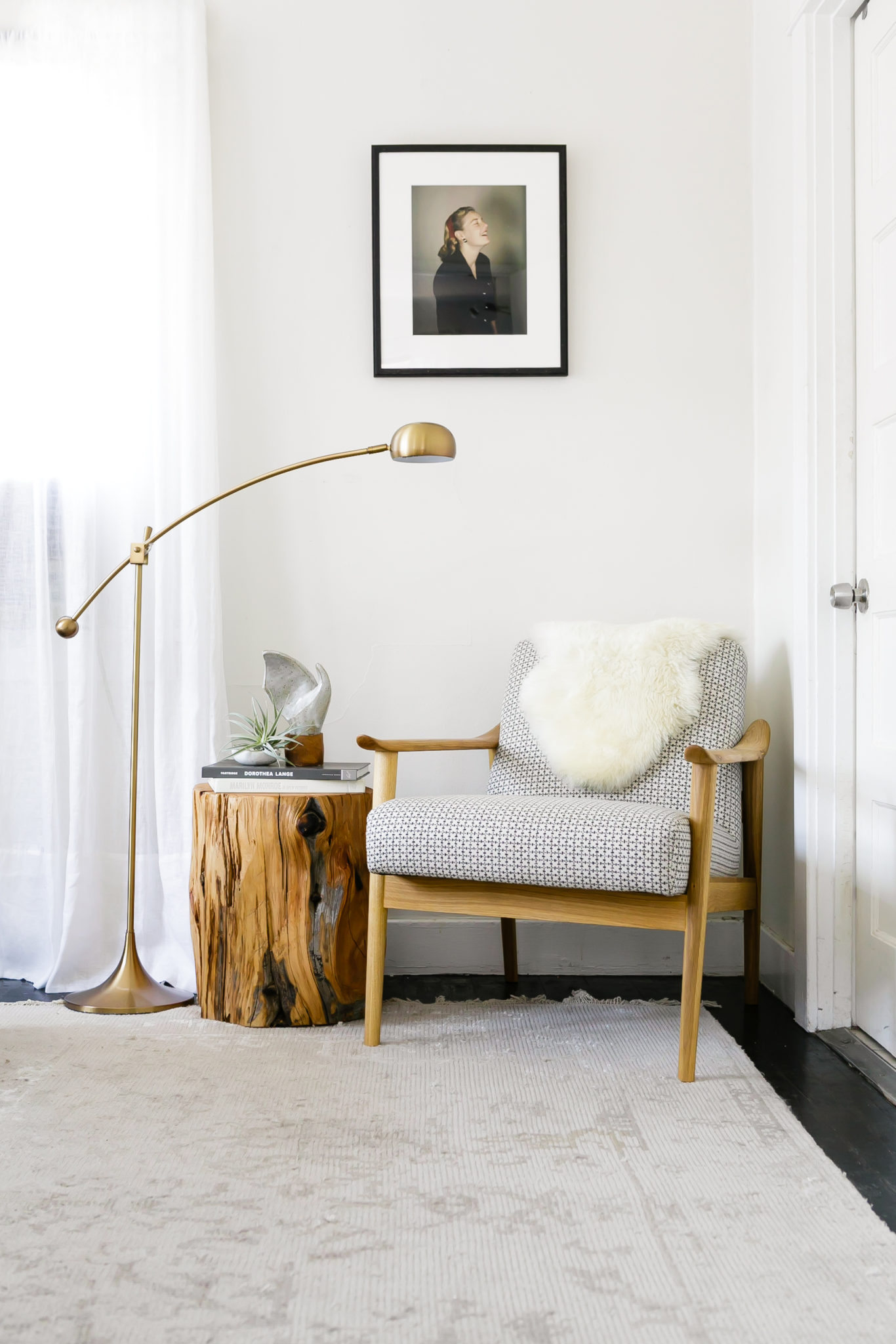 Modern countryside reading nook