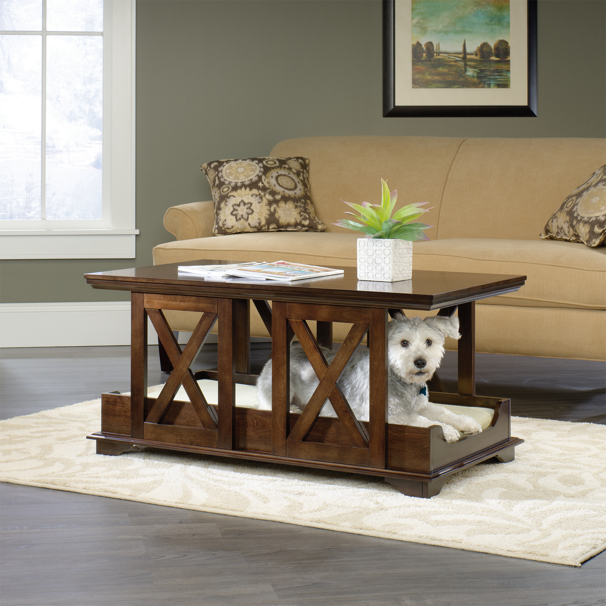 Open-dog-den-under-the-coffee-table