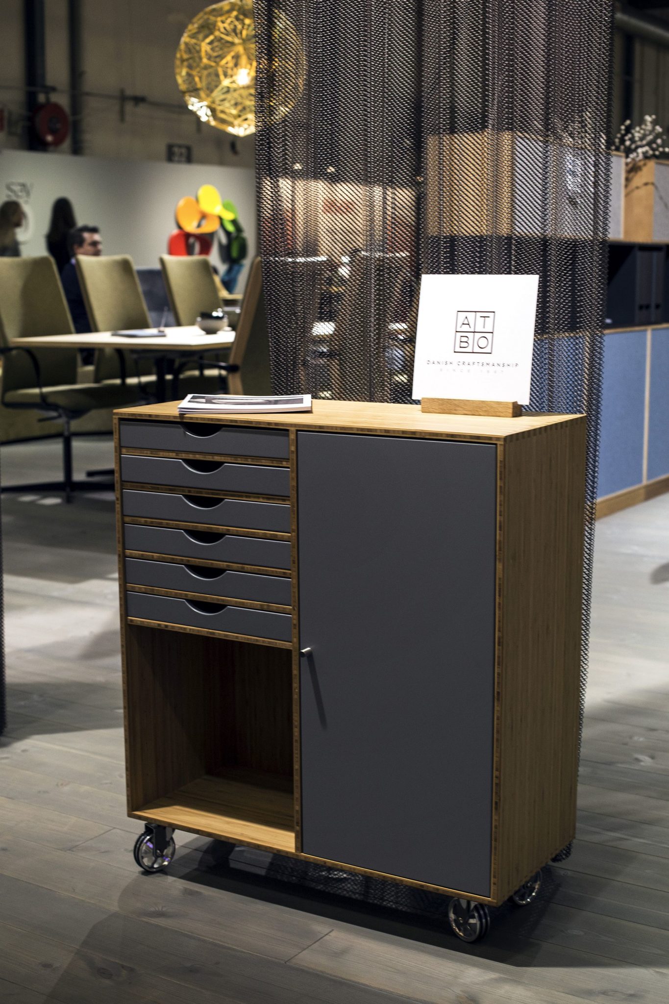 Perfect place to tuck away all your office needs - Cabinet on wheels