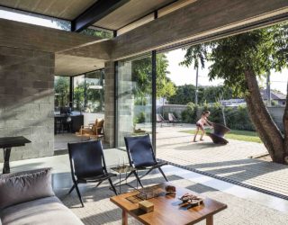 Concrete, Blockwork and a Love for the Landscape Shape Bare House