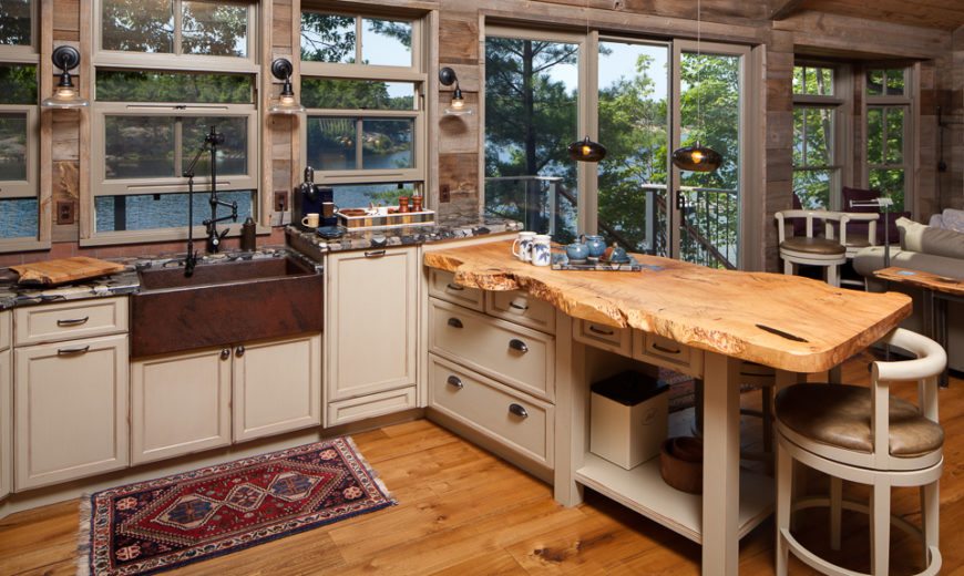 Charming and Classy Wooden Kitchen Countertops