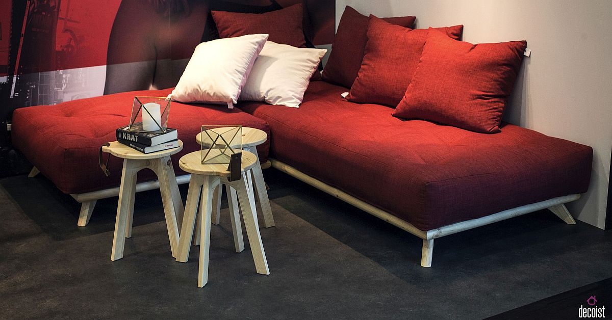 Senza sofa in red from Karup