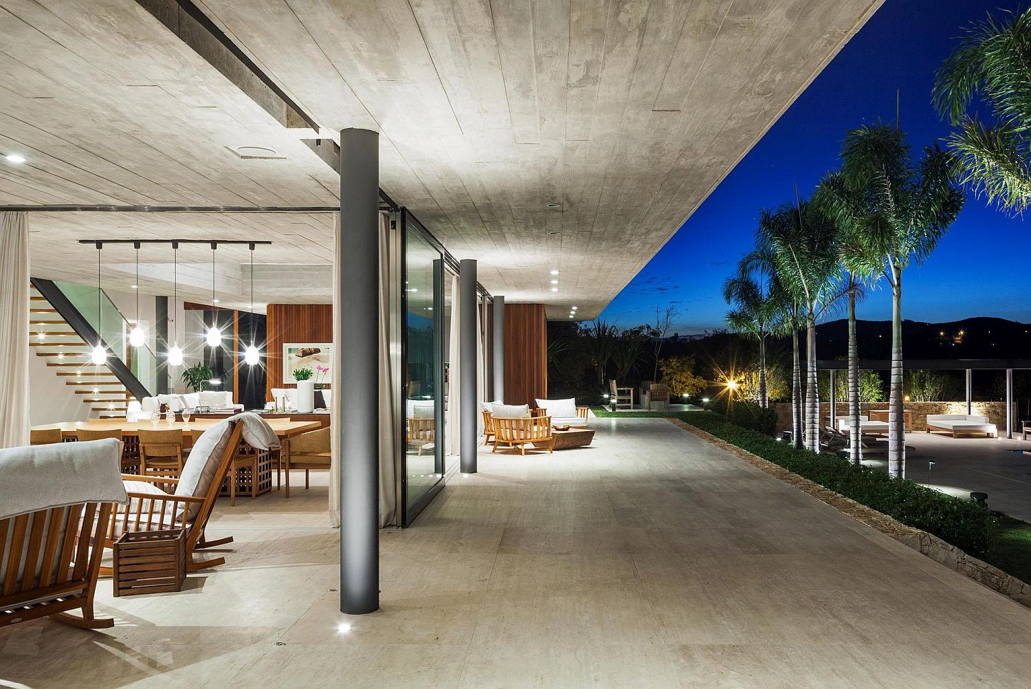 Shaded deck extends the living space outdoors