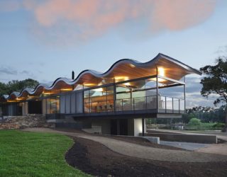 Wavy Brilliance: Stunning Sinuous Roof Steals the Show at Lauriston House