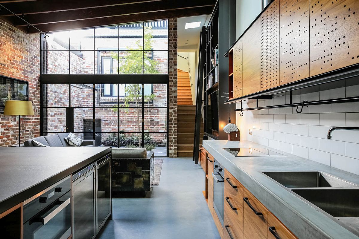 Tall-shelves-and-ladder-make-the-most-of-the-double-height-interior