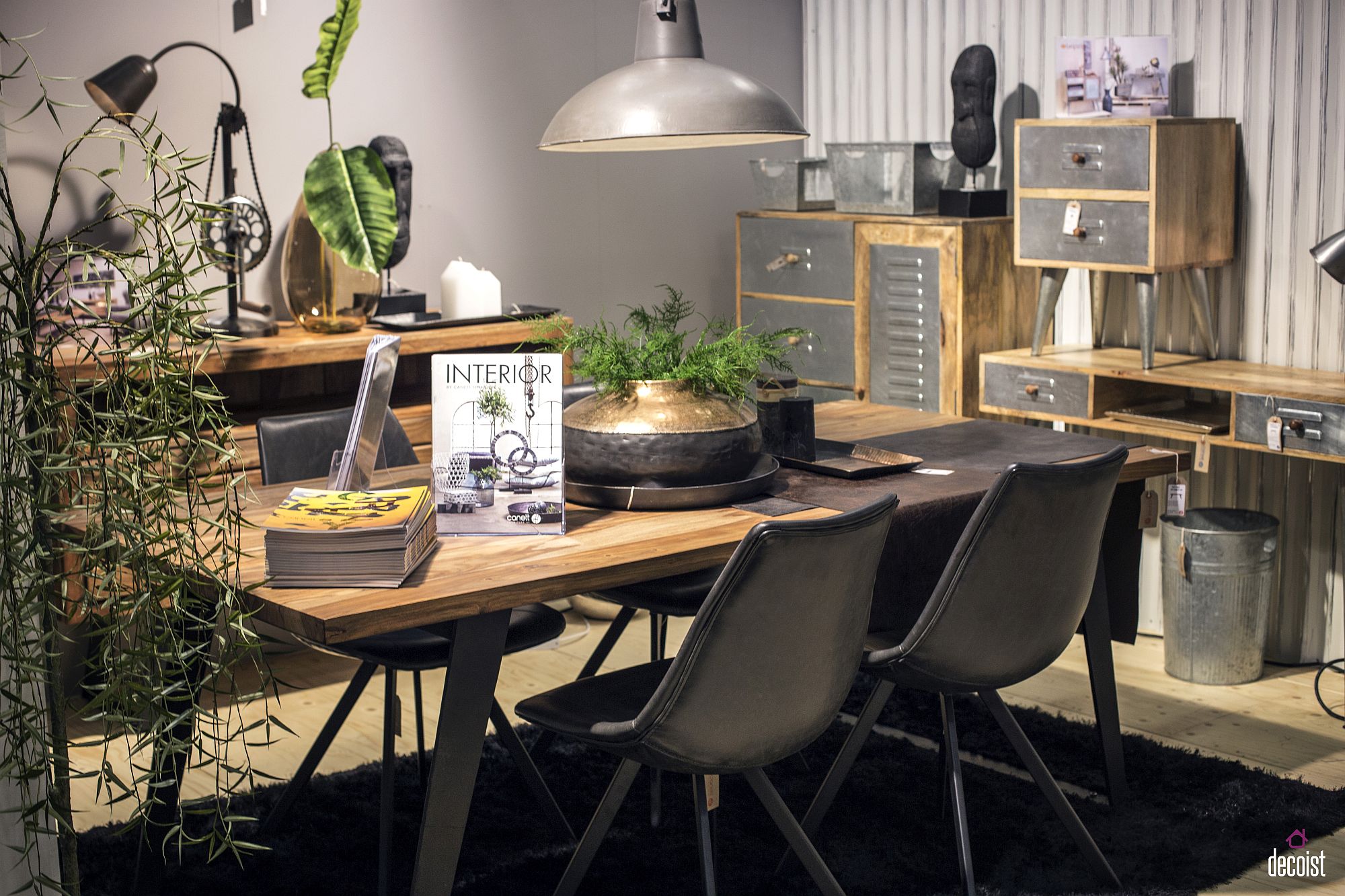 dining room rustic modern