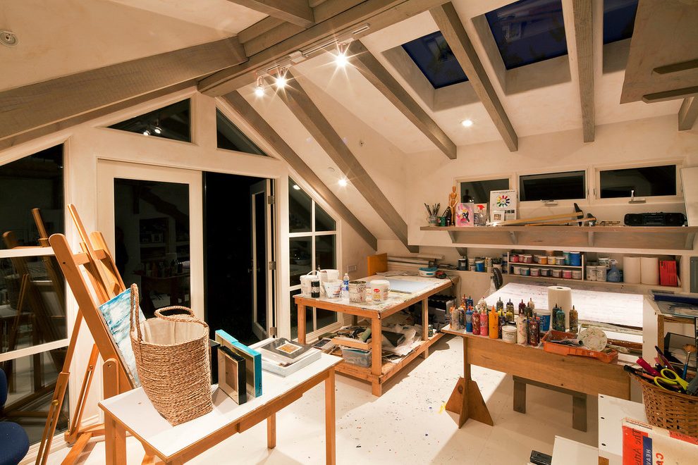 Workshop inspired home art studio