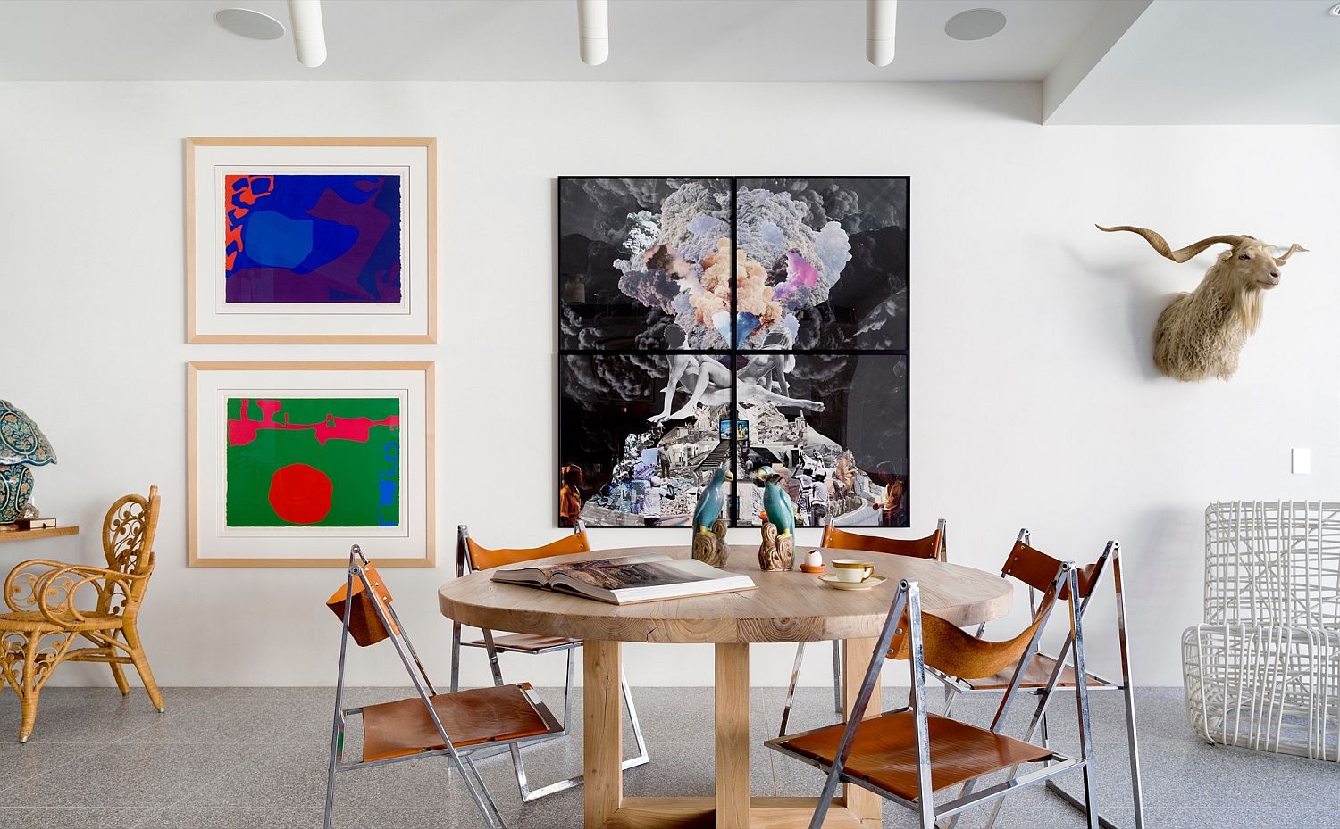 Art work ushers in color into the contemporary reading room