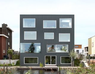 Abstract and Industrial Dutch Home Captivates with Picture-Perfect Views