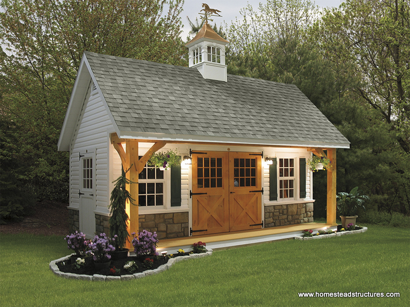 Big garden shed that channels the countryside