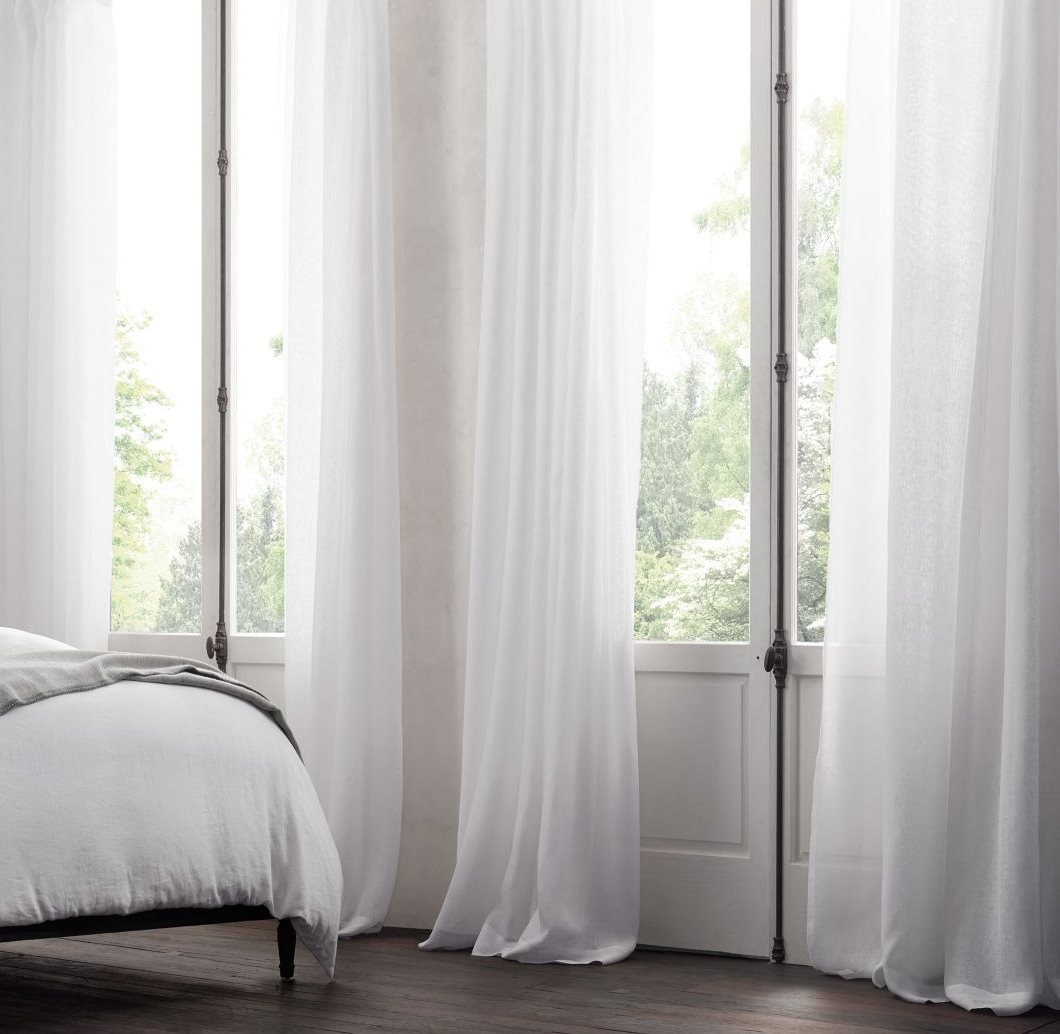 Breezy linen curtains