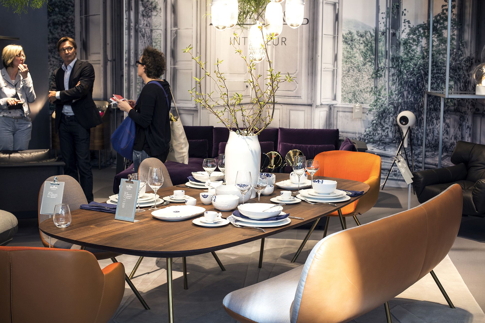 Bright orange chair can bring festive joy to the dining space in the Holiday Season