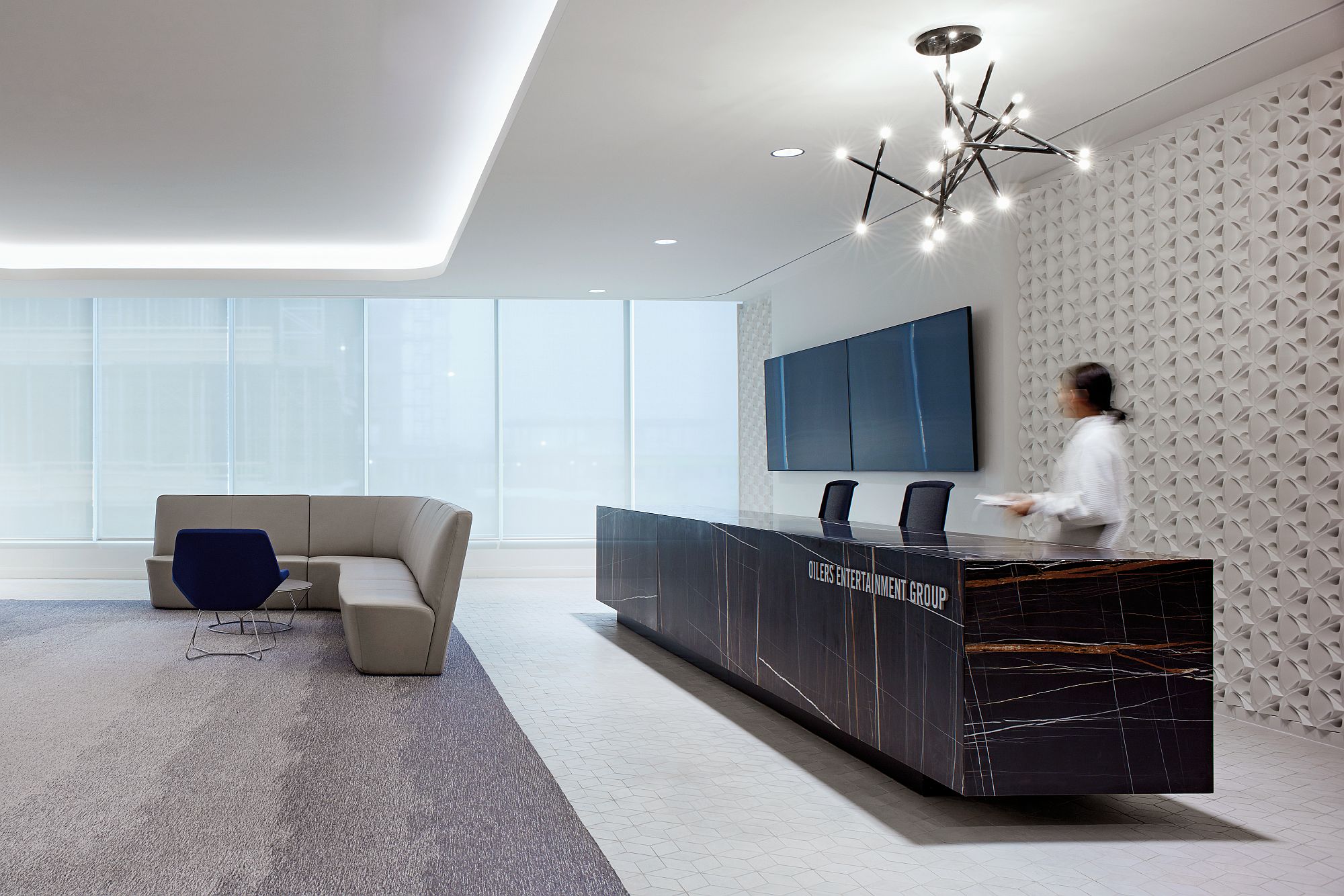 Captivating and sophisticated reception of the OEG office