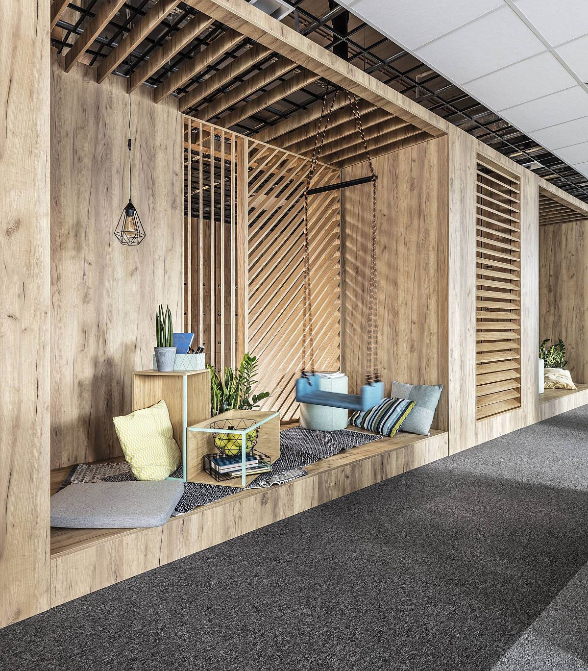 Smart Acoustics and Cozy Aesthetics Shape Office in Poznan