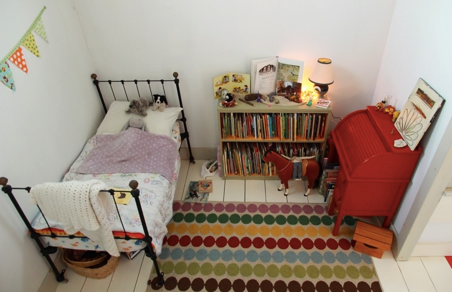 Cozy kids room with an abundance of old-fashioned elements
