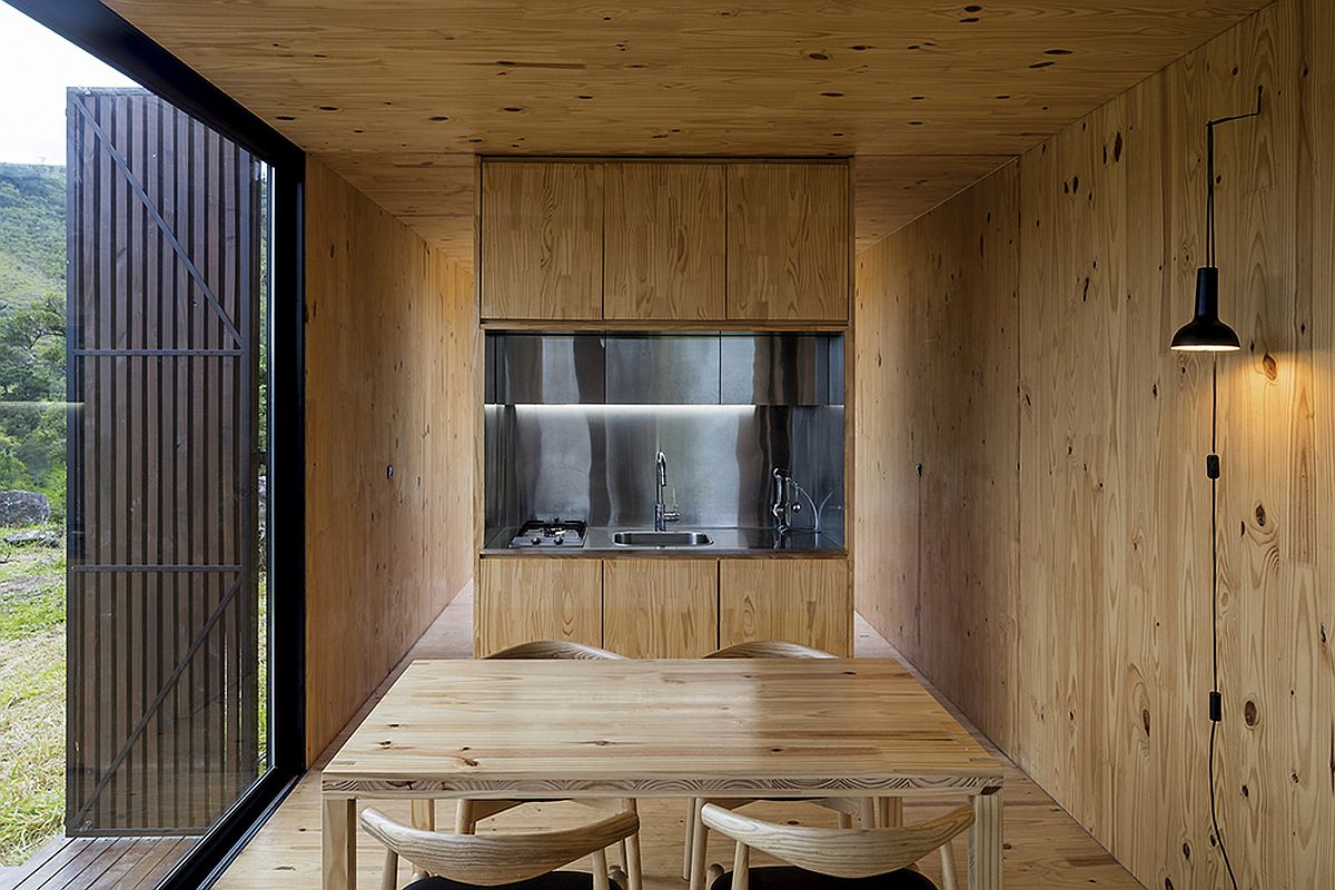 Dining-room-and-kitchen-clad-in-wood