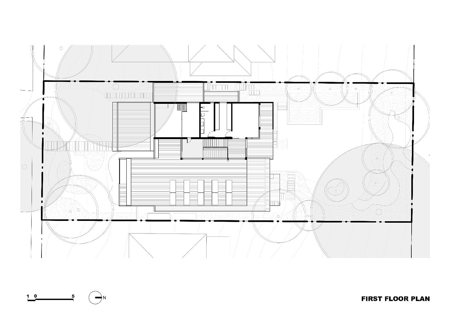 First floor plan of the Trail House