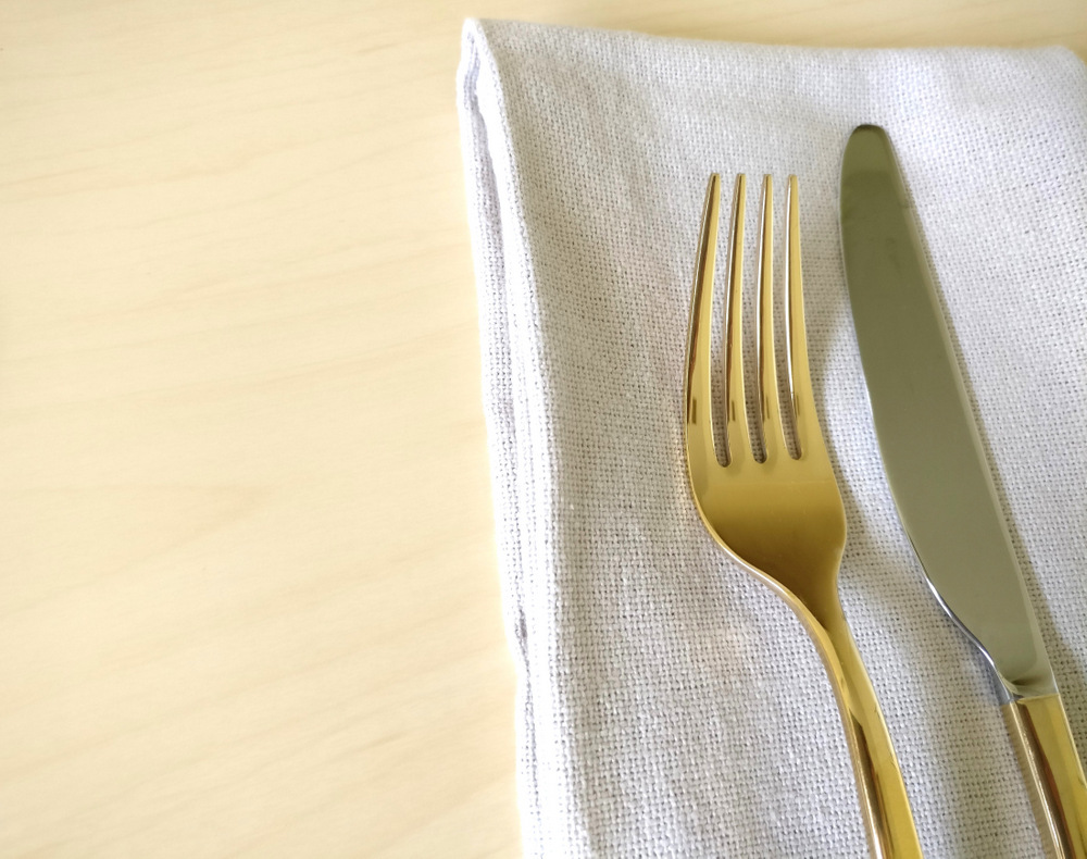 Gold flatware