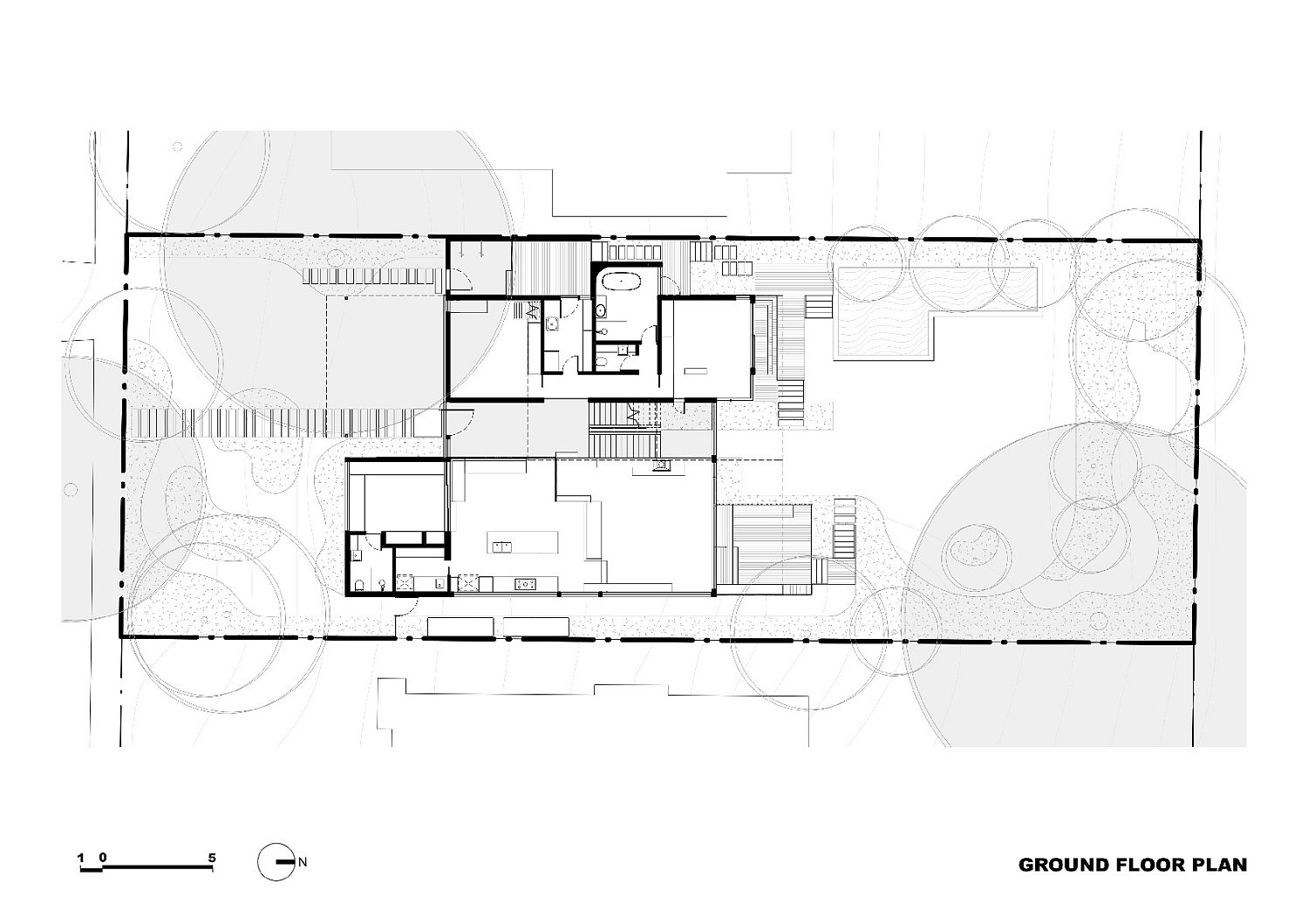 Ground floor plan of the Melbourne home