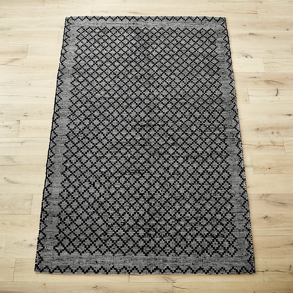 Leather rug from CB2