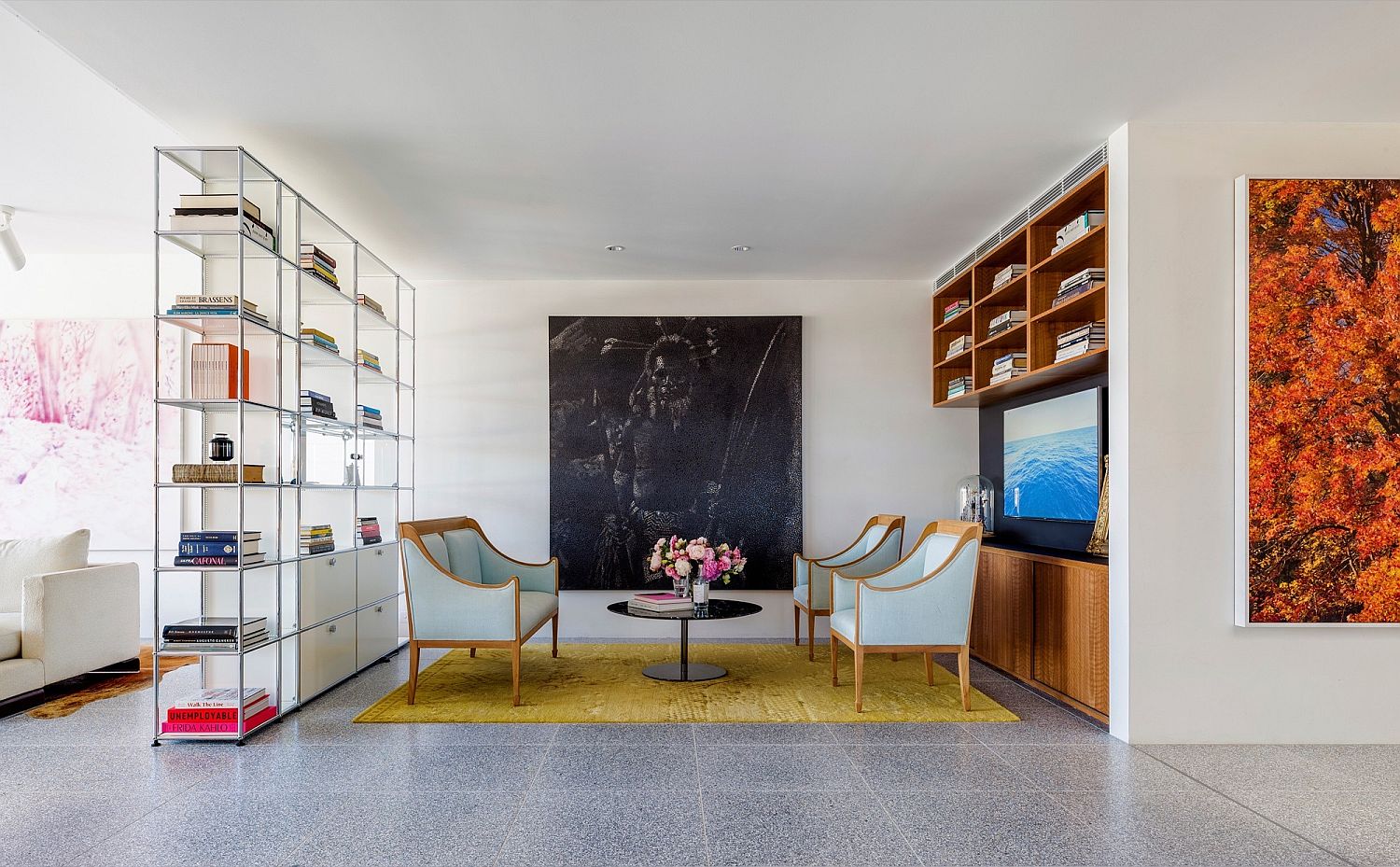 Living room of the home at Bondi Beach in Sydney