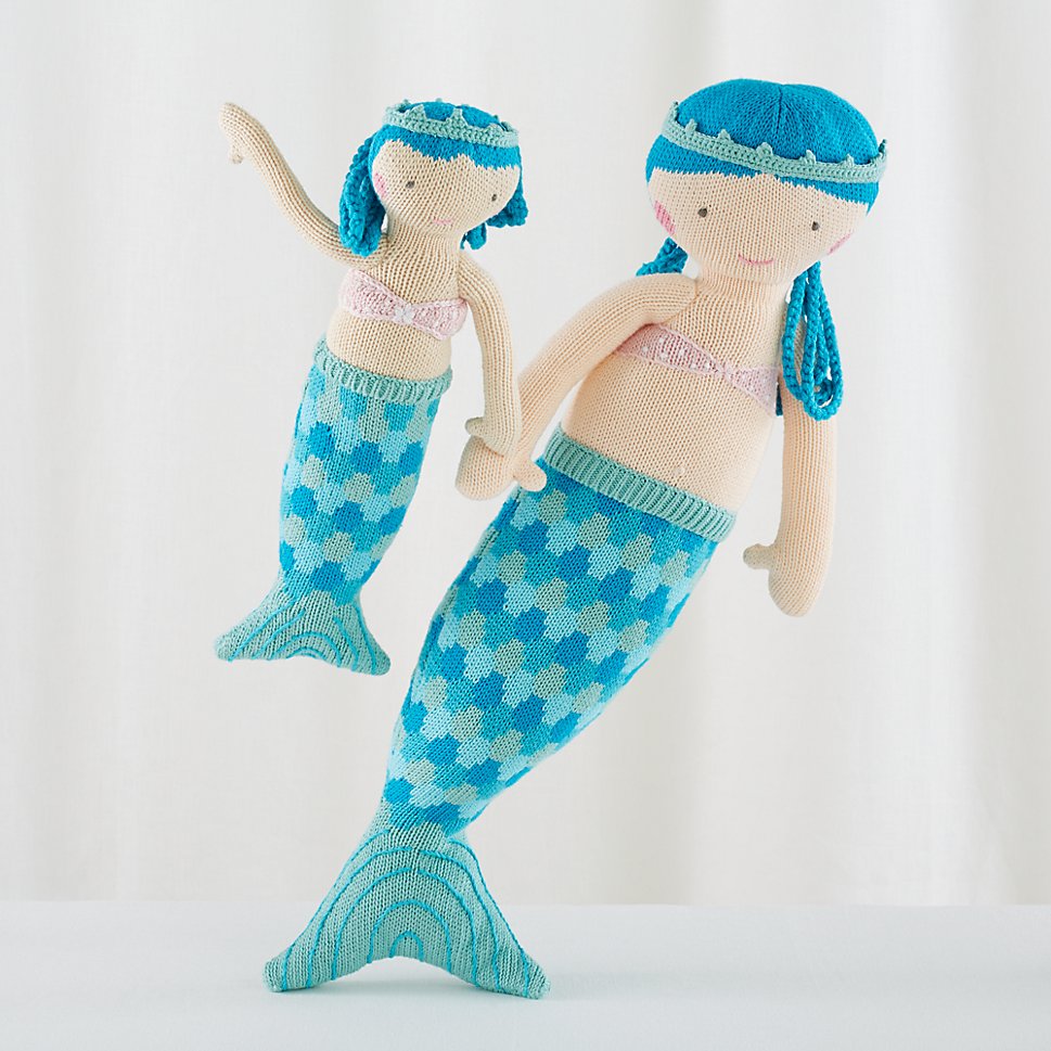 Mermaid dolls from The Land of Nod