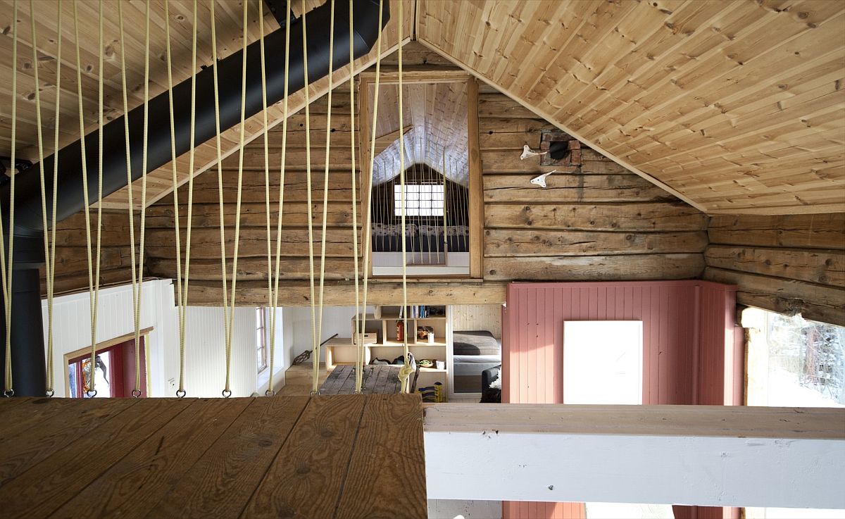 New ceiling offers additional insulation to the fabulous cabin