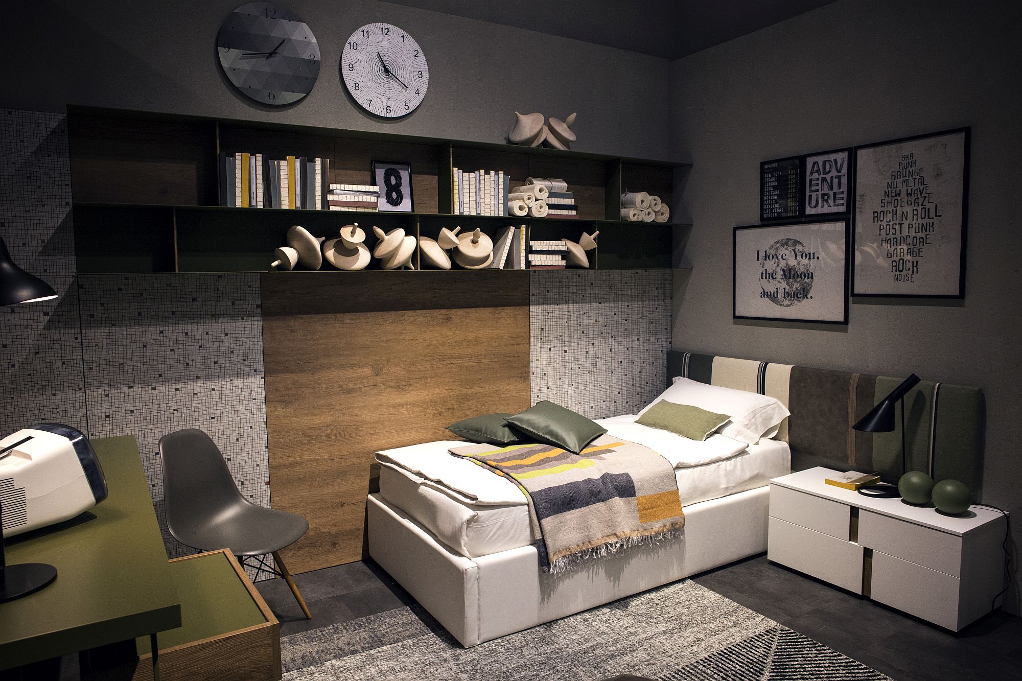 Smart bedroom design relies on spatial arrangment and space-savvy furniture