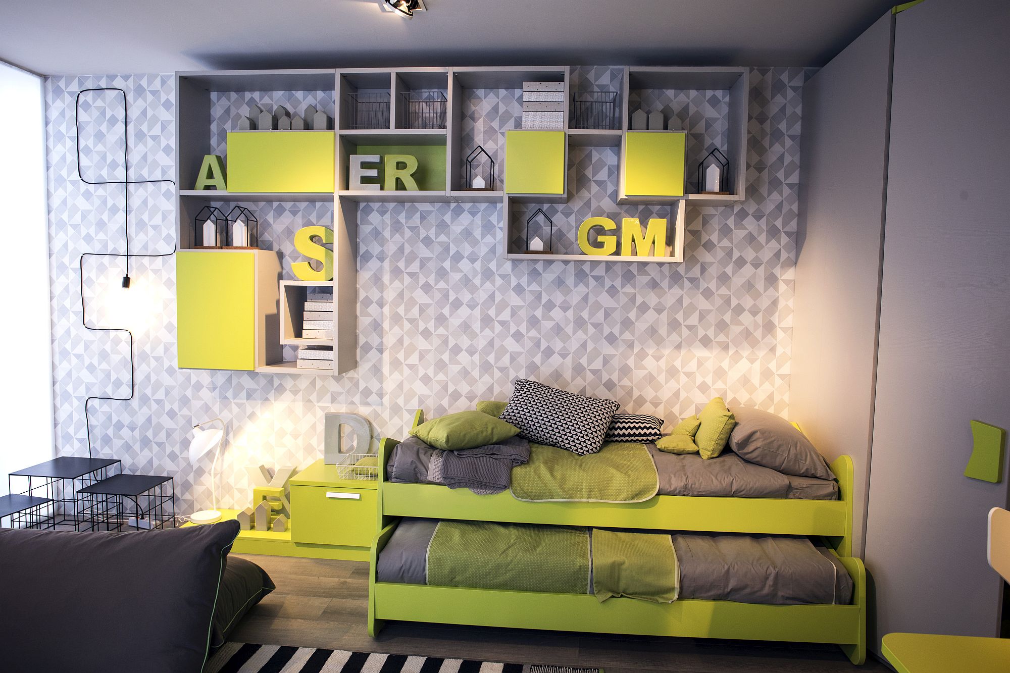 Touch-of-yellow-for-the-gray-kids-bedroom