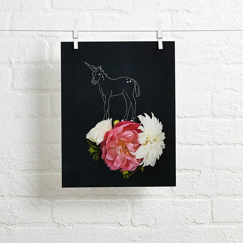 Unicorn wall art by Kari Herer