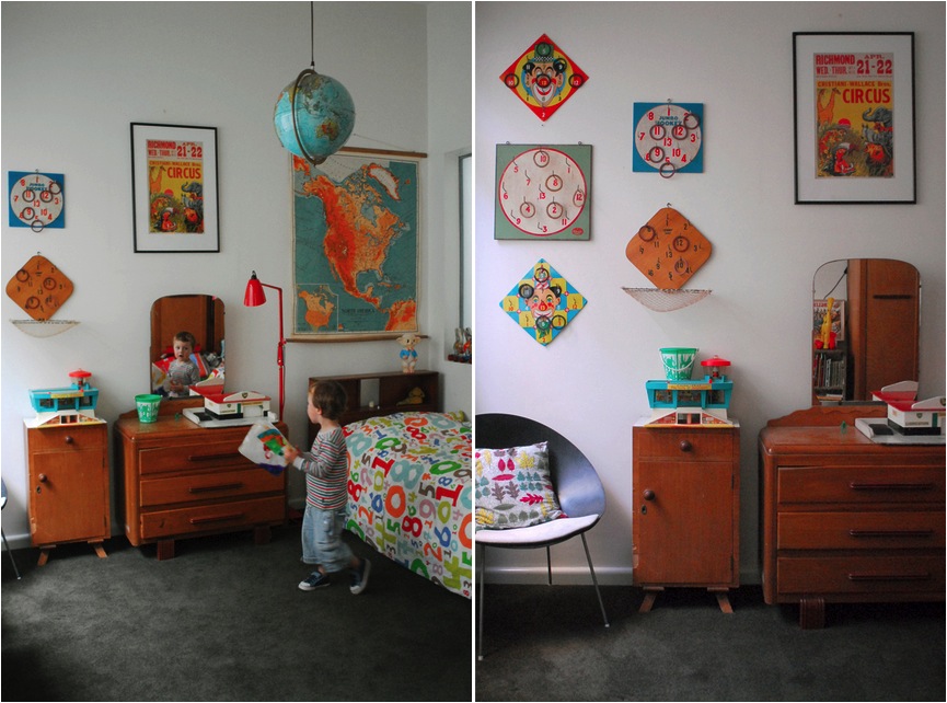 vintage kids room