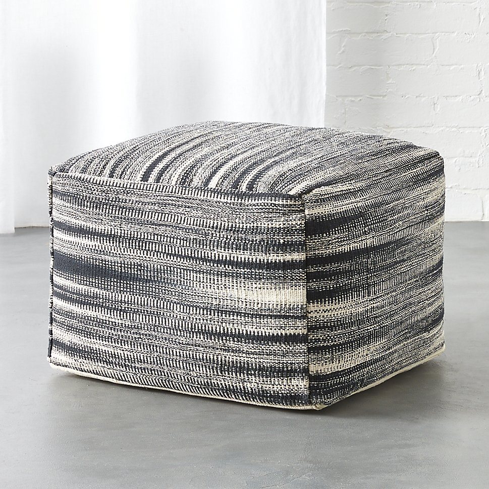 Woven pouf from CB2