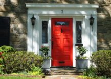 A-big-white-door-frame-and-a-vivid-red-door--217x155