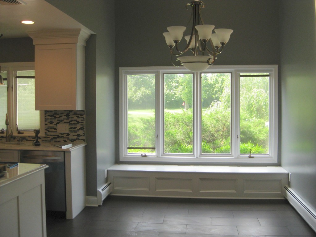 contemporary wooden window bench seat