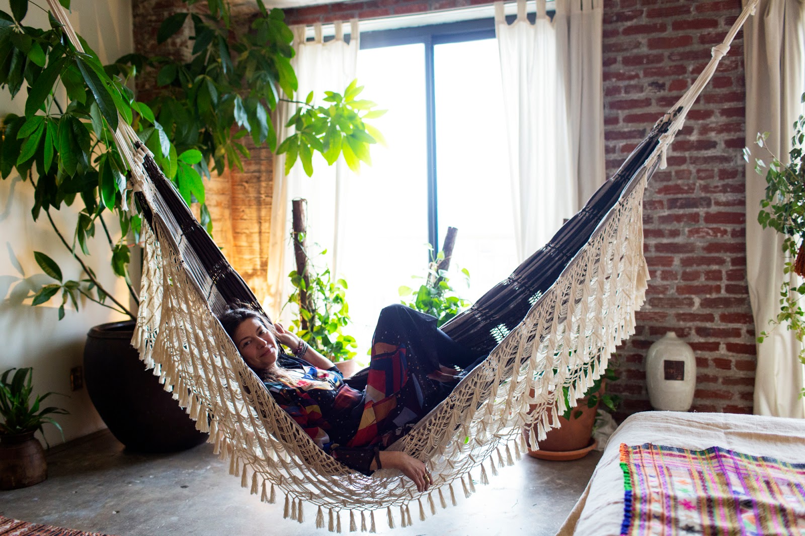 Bohemian-hammock-that-represents-comfort-