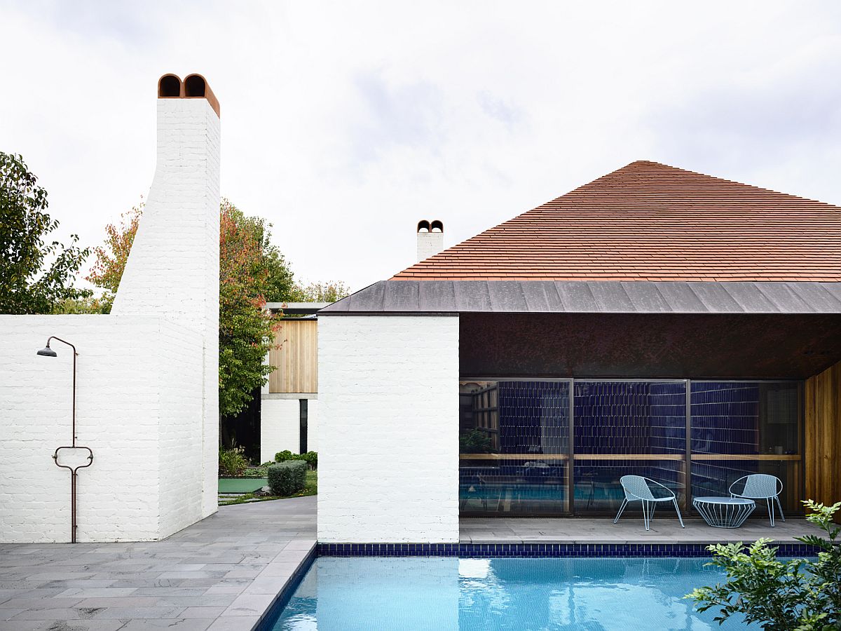 Chimneys and brick exterior of the modern Aussie home