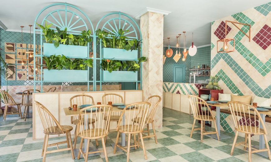 Vivacious Splash of Color and Pattern: Revamped Pizzeria in Valencia